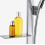 Zestaw prysznicowy 120 3jet z drążkiem 90 cm i półką Chrom Raindance Select S Hansgrohe (27648000)