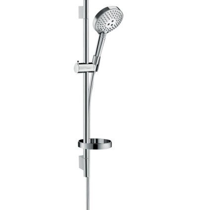 Zestaw prysznicowy 120 3jet PowderRain z drążkiem 65 cm i mydelniczką Chrom Raindance Select S Hansgrohe (27654000)
