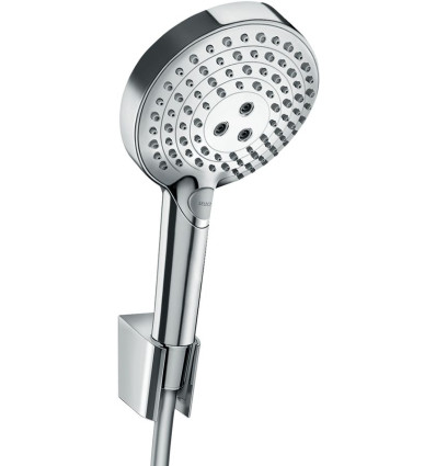 Punktowy zestaw prysznicowy 120 3jet PowderRain z wężem 160 cm Chrom Raindance Select S Hansgrohe (27668000)