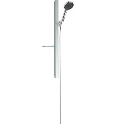 Zestaw prysznicowy 130 3jet z drążkiem 90cm i półką Chrom Rainfinity Hansgrohe (27671000)