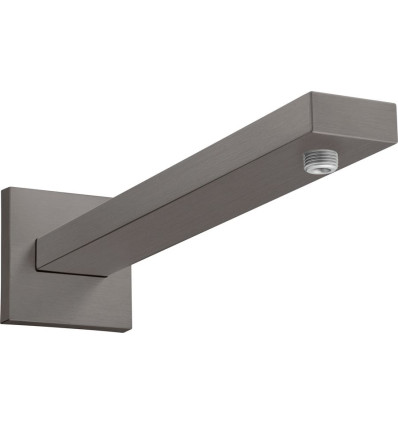 Ramię prysznicowe 39 cm, kwadratowe Czarny Chrom Szczotkowany Hansgrohe (27694340)