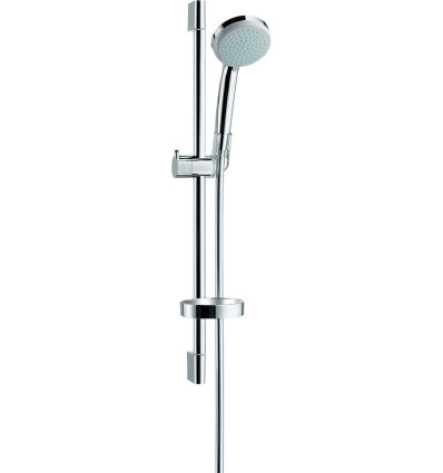 Zestaw prysznicowy Vario z drążkiem 65 cm i mydelniczką Chrom Croma 100 Hansgrohe (27772000)