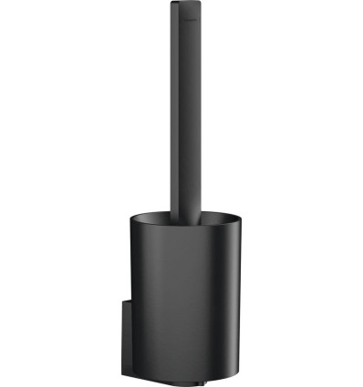 Szczotka do WC z pojemnikiem, ścienna Czarny Matowy WallStoris Hansgrohe (27927670)