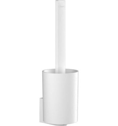 Szczotka do WC z pojemnikiem, ścienna Biały Matowy WallStoris Hansgrohe (27927700)