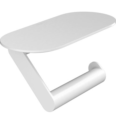 Uchwyt na papier toaletowy z półką Biały Matowy WallStoris Hansgrohe (27928700)