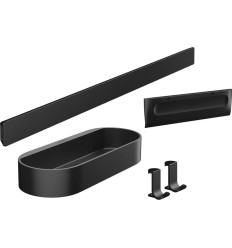 Pakiet prysznicowy Czarny Matowy WallStoris Hansgrohe (27967670)