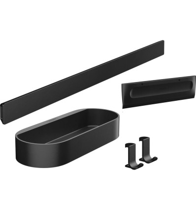 Pakiet prysznicowy Czarny Matowy WallStoris Hansgrohe (27967670)