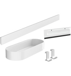 Pakiet prysznicowy Biały Matowy WallStoris Hansgrohe (27967700)