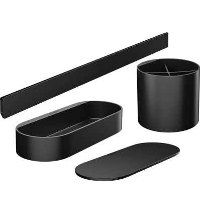 Pakiet łazienkowy Czarny Matowy WallStoris Hansgrohe (27968670)