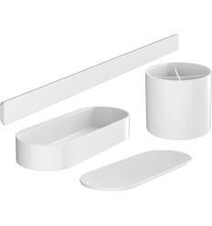 Pakiet łazienkowy Biały Matowy WallStoris Hansgrohe (27968700)