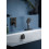 Element zewnętrzny prostokątny Czarny Chrom Szczotkowany sBox Hansgrohe (28010340)