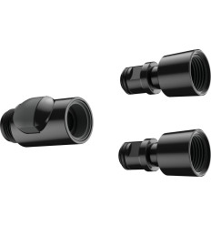 Zestaw szybkozłączek Czarny Hansgrohe (28346000)