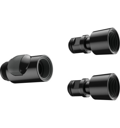 Zestaw szybkozłączek Czarny Hansgrohe (28346000)