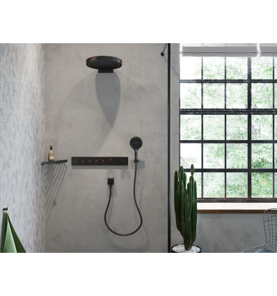 Uchwyt prysznicowy Porter E Czarny Chrom Szczotkowany Hansgrohe (28387340)