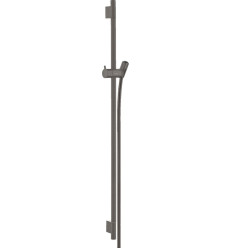 Drążek prysznicowy S Puro 90 cm z wężem Isiflex 160 cm Czarny Chrom Szczotkowany Unica Hansgrohe (28631340)
