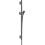 Drążek prysznicowy S Puro 65 cm z wężem Isiflex 160 cm Czarny Chrom Szczotkowany Unica Hansgrohe (28632340)