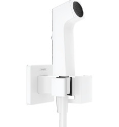 Główka prysznicowa Bidette 1jet E EcoSmart z mieszaczem, uchwytem i wężem prysznicowym 125 cm Biały Matowy Hansgrohe (29233700)