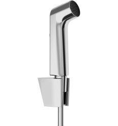 Główka prysznicowa Bidette 1jet S EcoSmart z uchwytem Porter S i wężem prysznicowym 125 cm Chrom Hansgrohe (29238000)