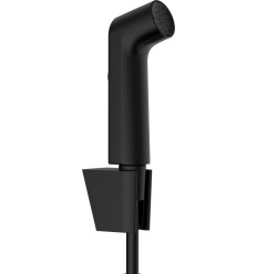 Główka prysznicowa Bidette 1jet S EcoSmart z uchwytem Porter S i wężem prysznicowym 125 cm Czarny Matowy Hansgrohe (29238670)