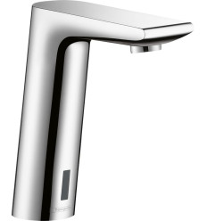 Elektroniczna bateria umywalkowa ze wstępną regulacją temperatury, zasilana baterią Chrom Metris S Hansgrohe (31101000)