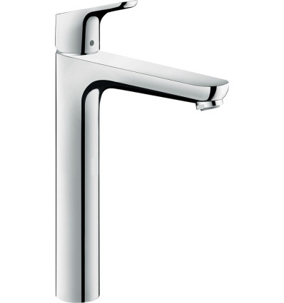 Jednouchwytowa bateria umywalkowa 230 do umywalek nablatowych z kompletem odpływowym z cięgłem Chrom Focus Hansgrohe (31531000)