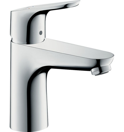 Jednouchwytowa bateria umywalkowa 100 z 2 zakresami przepływu z cięgłem Chrom Focus Hansgrohe (31657000)