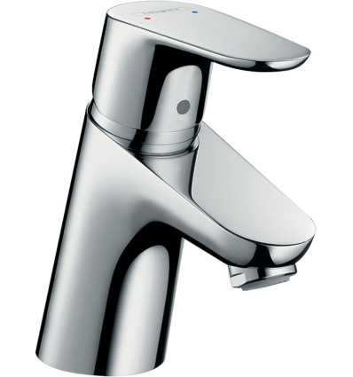 Jednouchwytowa bateria umywalkowa 70 z kompletem odpływowym z cięgłem Chrom Focus Hansgrohe (31730000)