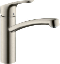 Jednouchwytowa bateria kuchenna 160, 1jet Stal Szlachetna Finish Focus M41 Hansgrohe (31806800)