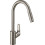 Jednouchwytowa bateria kuchenna 240, wyciągana wylewka, 2jet Stal Szlachetna Finish Focus M41 Hansgrohe (31815800)