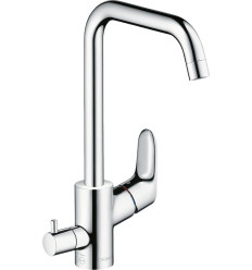 Jednouchwytowa bateria kuchenna 260, z zaworem umożliwiającym podłączenie zmywarki Chrom Focus M41 Hansgrohe (31823000)