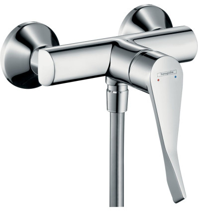 Jednouchwytowa bateria prysznicowa Care z długim uchwytem 12,1 cm, natynkowa Chrom Focus Hansgrohe (31916000)