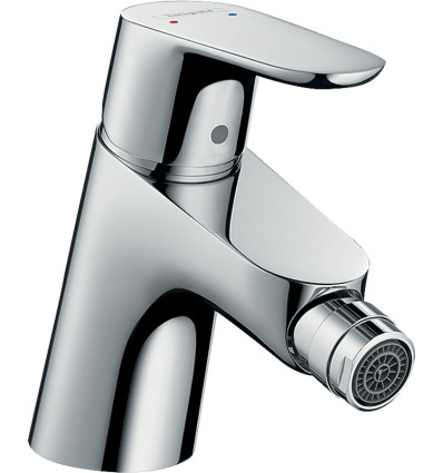 Jednouchwytowa bateria bidetowa z kompletem odpływowym z cięgłem Chrom Focus Hansgrohe (31920000)