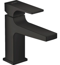 Bateria umywalkowa 100 do małych umywalek z kpl. odpływ. Push-Open Czarny Matowy Metropol Hansgrohe (32500670)