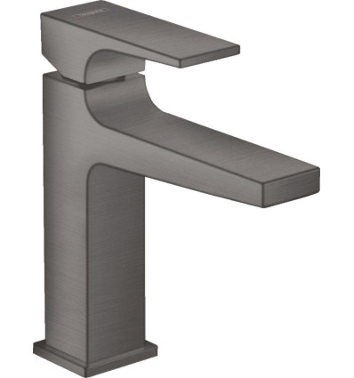 Bateria umywalkowa 110 z kompletem odpływowym Push-Open Czarny Chrom Szczotkowany Metropol Hansgrohe (32507340)