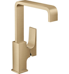 Bateria umywalkowa 230 z kompletem odpływowym Push-Open Brąz Szczotkowany Metropol Hansgrohe (32511140)