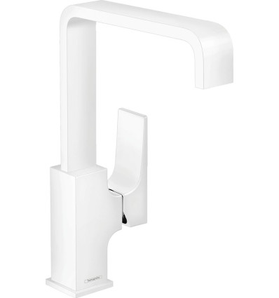 Bateria umywalkowa 230 z kompletem odpływowym Push-Open Biały Matowy Metropol Hansgrohe (32511700)
