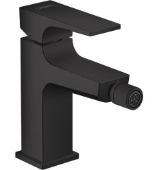 Bateria bidetowa z kompletem odpływowym Push-Open Czarny Matowy Metropol Hansgrohe (32520670)
