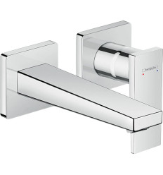 Bateria umywalkowa z wylewką 16,5 cm ścienna podtynkowa Chrom Metropol Hansgrohe (32525000)