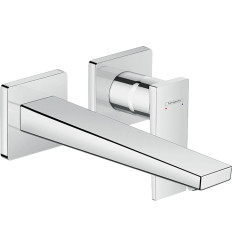 Bateria umywalkowa z wylewką 22,5 cm, ścienna, podtynkowa Chrom Metropol Hansgrohe (32526000)