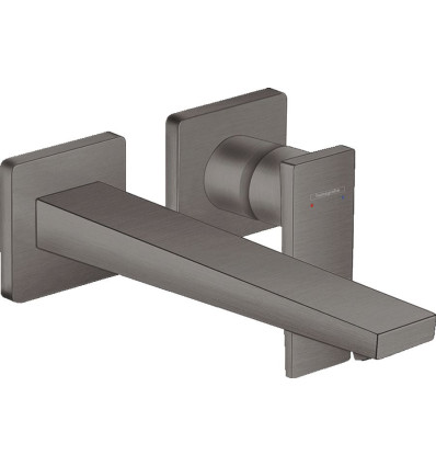 Bateria umywalkowa z wylewką 22,5 cm podtynkowa Czarny Chrom Szczotkowany Metropol Hansgrohe (32526340)