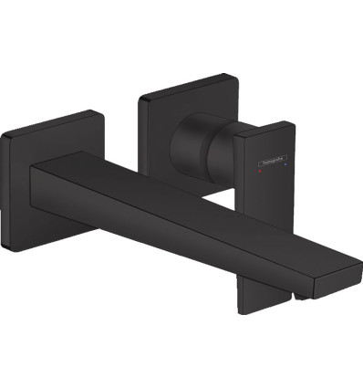 Bateria umywalkowa z wylewką 22,5 cm podtynkowa Czarny Matowy Metropol Hansgrohe (32526670)