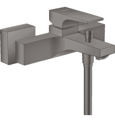 Bateria wannowa natynkowa Czarny Chrom Szczotkowany Metropol Hansgrohe (32540340)