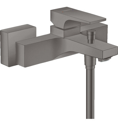 Bateria wannowa natynkowa Czarny Chrom Szczotkowany Metropol Hansgrohe (32540340)