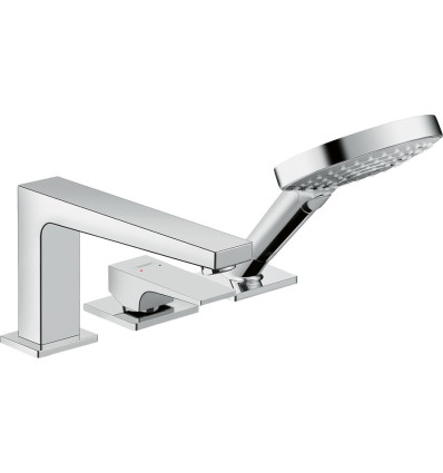 Bateria nawannowa 3 otworowa Secuflex Chrom Metropol Hansgrohe (32550000)