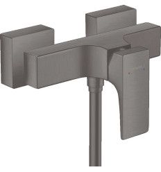 Bateria prysznicowa natynkowa Czarny Chrom Szczotkowany Metropol Hansgrohe (32560340)