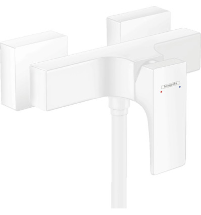 Bateria prysznicowa natynkowa Biały Matowy Metropol Hansgrohe (32560700)