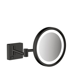 Lusterko kosmetyczne z oświetleniem LED AddStoris czarny mat Hansgrohe (41790670)