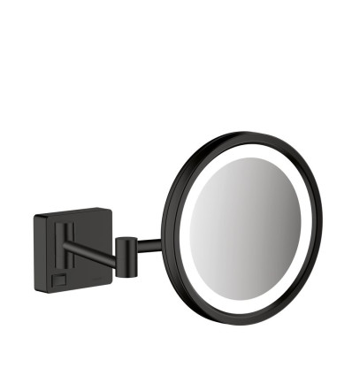 Lusterko kosmetyczne z oświetleniem LED AddStoris czarny mat Hansgrohe (41790670)