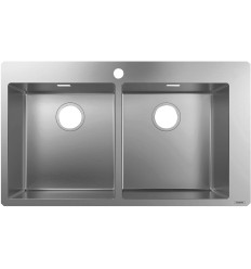 1-F765 Zlewozmywak nablatowy 370/370 Stal Szlachetna S71 Hansgrohe (43303800)