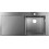 5-F450 Zlewozmywak nablatowy 450 z ociekaczem po lewej stronie Stal Szlachetna S71 Hansgrohe (43306800)